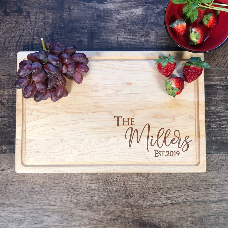 Custom Cutting Board. Personalized Wedding Gift. Bridal Shower Etsy