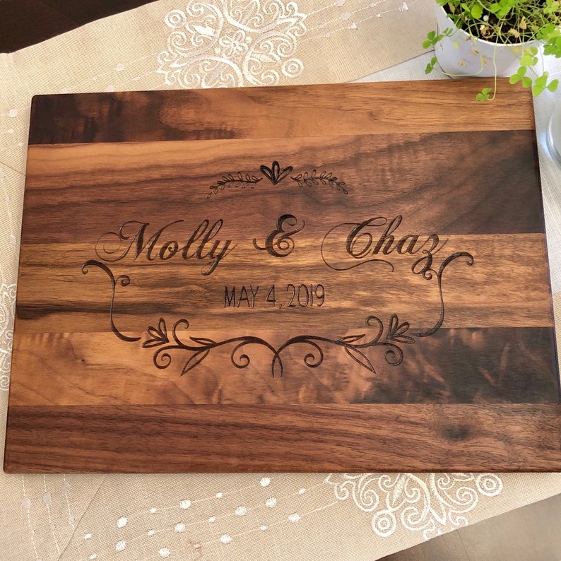 Personalized Cutting Board. Personalized Bridal Shower Gift. Etsy
