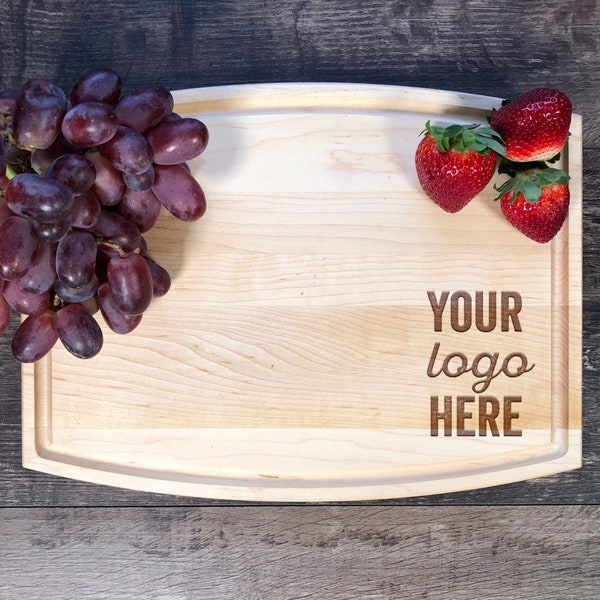 Your Logo Engraved. Custom Cutting Board. Personalized Gifts. Company Gifts. Christmas Gift. Business Engraved Logo. Company Logo Board.