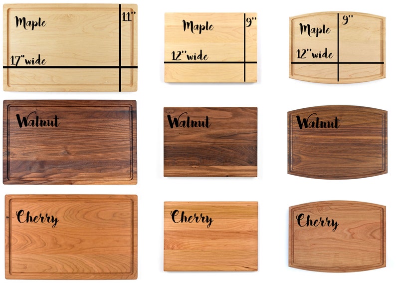 Housewarming Gift. Custom Cutting Board. Engraved Wood Board. Couples Gift. Anniversary Gift. Walnut Board. Cherry Board. Maple Board. 9 image 4