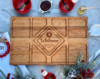 Charcuterie Board: Personalized Christmas Custom Engraved Serving Board