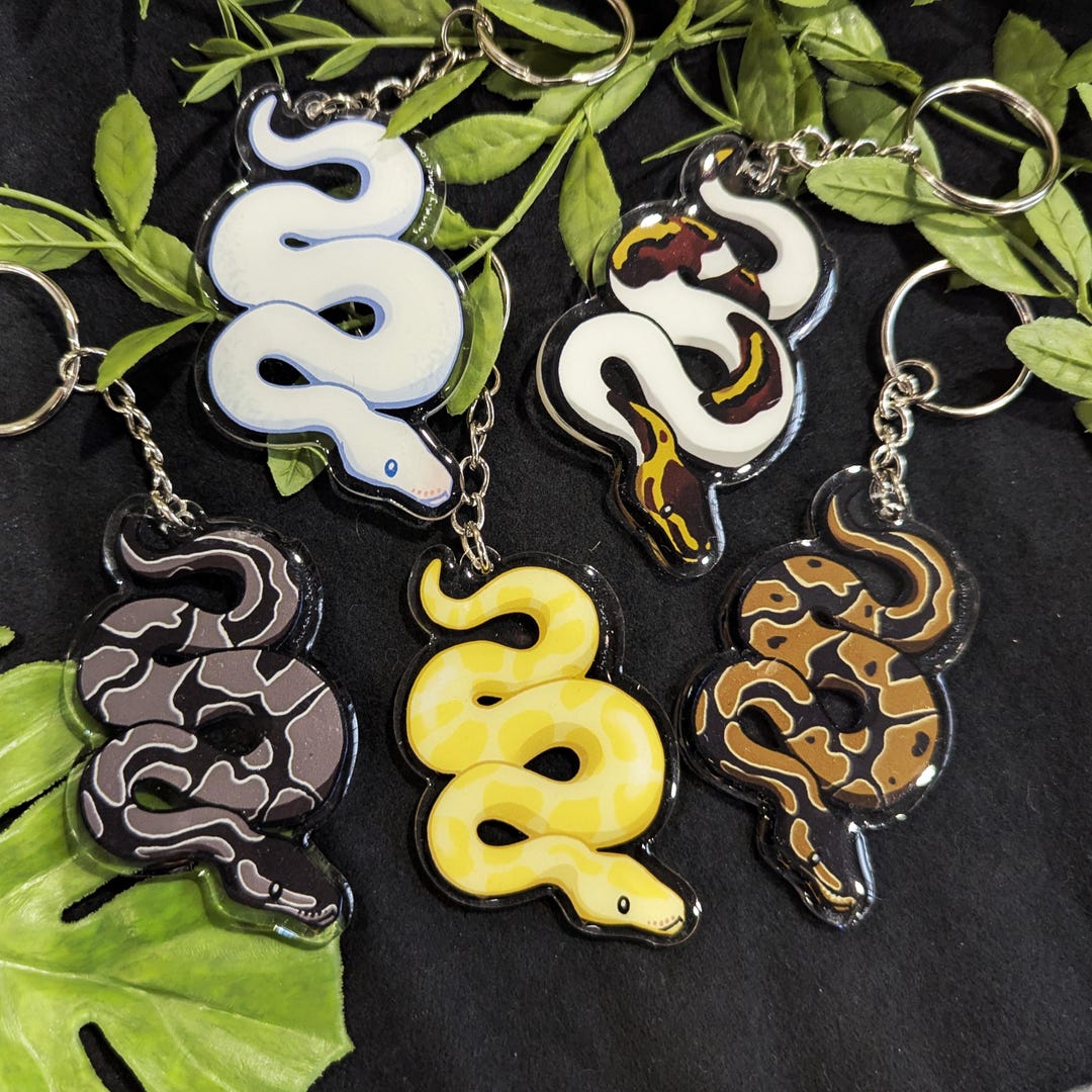 Acrylic Python Snake Charms - Etsy UK