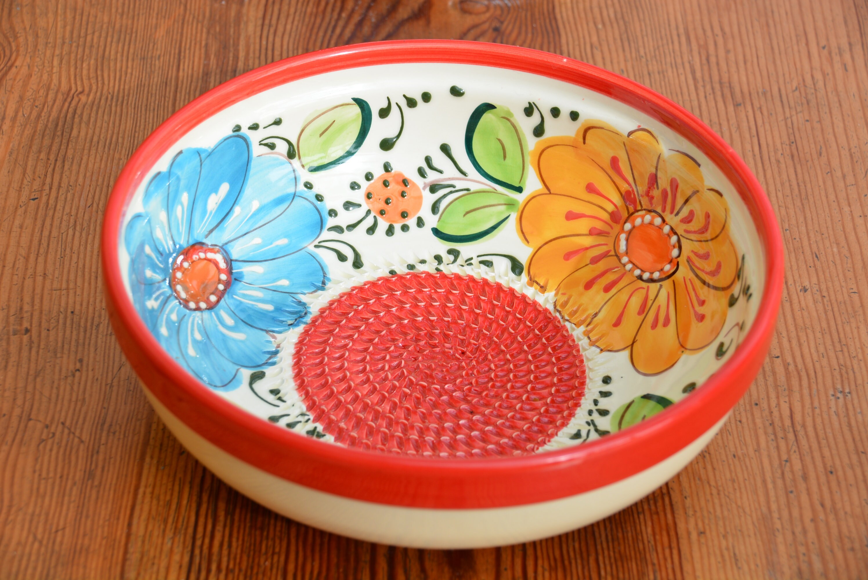 Our Beautiful Hand made Large Ceramic Grater Bowl for Salad Etsy