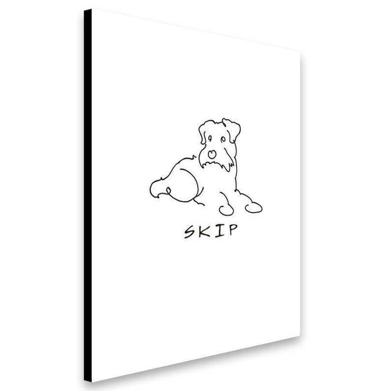 Scottish Terrier Line Drawing Personalized Gift