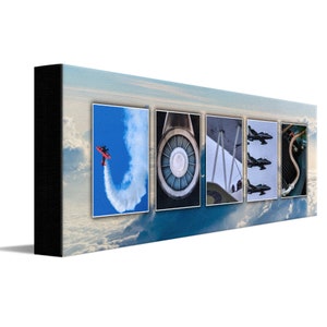 Aviation Airplane Name Art | Personalized Gift for a Pilot | Airplane Gifts from Personal Prints | Customized with Pilots Name | USA Made