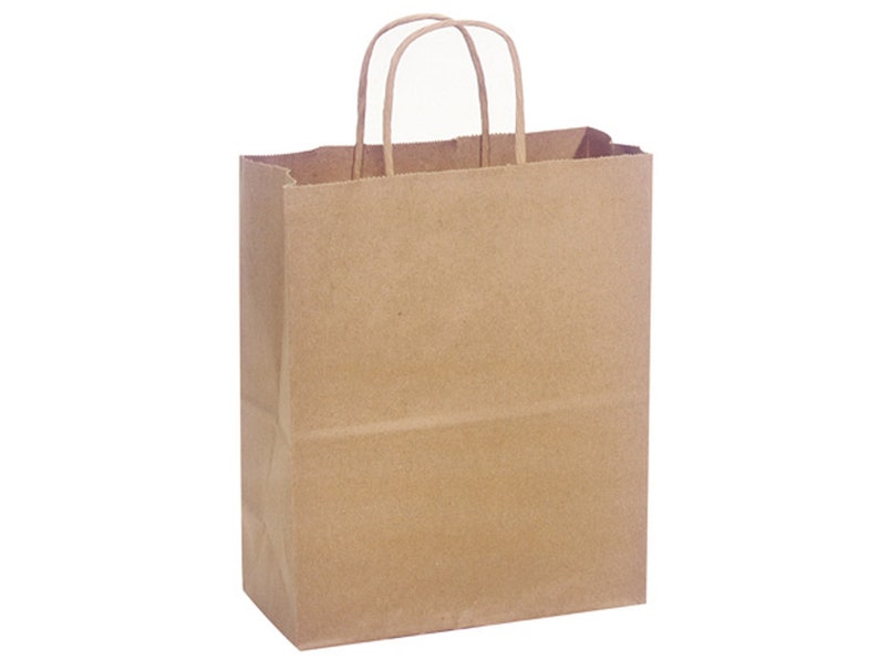 18 Pack 100 Recycled Kraft Paper Cub Size Shopping Bags with Etsy