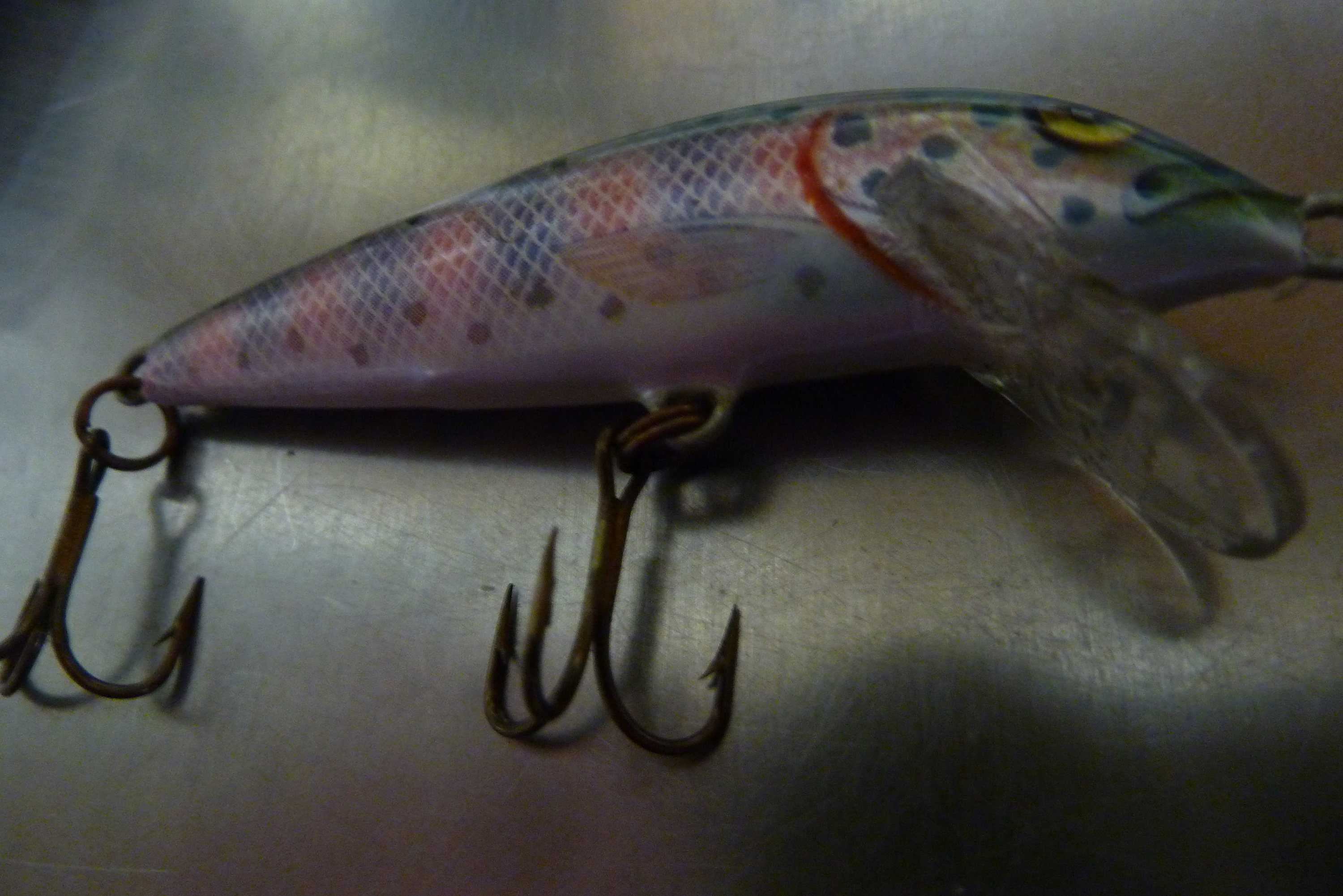 3 Vintage Floating Rapala Fishing Lures 9B Sininen Blue 9cm Etsy