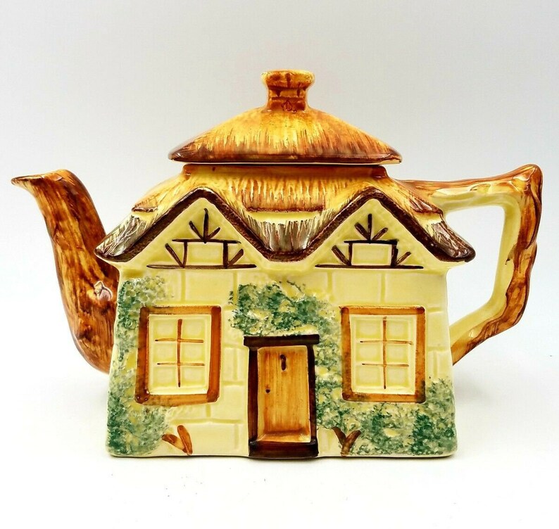Keele St. Pottery 3 Piece Cottage Ware Handpainted Teapot Etsy