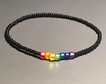 PRIDE Bracelet | Portion of the Proceeds Donated to ACLU Drag Defense Fund | Japanese TOHO & Czech Glass Rainbow Beads