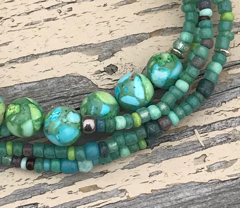 Earth Bead Wrap Bracelet Seed Bead Earth Bead Wrap Bracelet Etsy