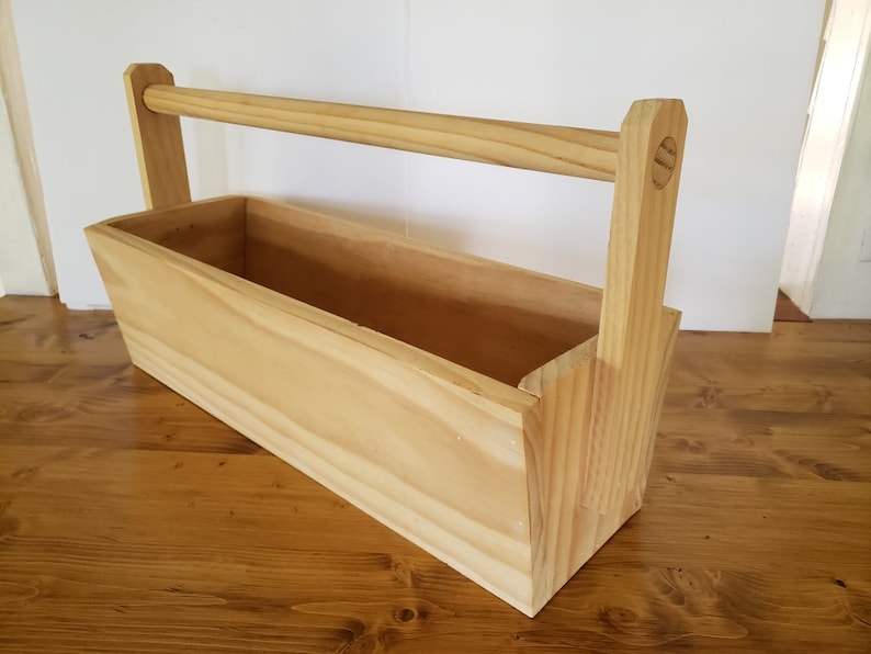 Large Wooden Garden Tote Etsy