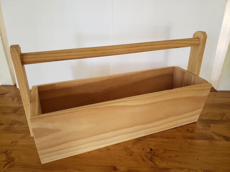 Large Wooden Garden Tote Etsy