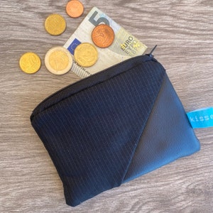 Carteira pequena, mini bolsa, risca de giz, presente para homens, parceiro, namorado, aniversário, presente para mulheres, Natal