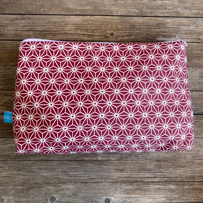 Wetbag, neceser, neceser rojo, bolsa para ropa de baño mojada, maquillaje, como bolso cambiador, regalo para novia, mamá para su cumpleaños imagen 9