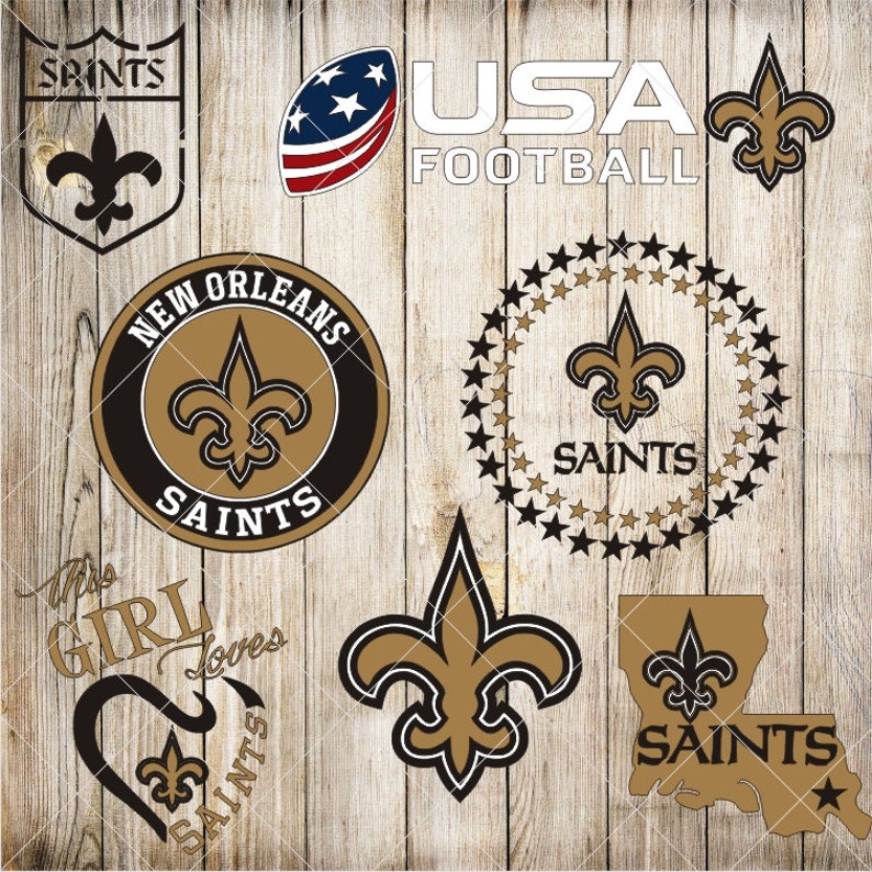 New Orleans Saints Svg Png Dxf Eps Vector Files Cricut Cut Etsy
