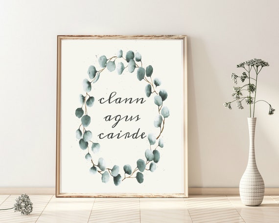 Irish Wall Art E Clann Agus Cairde Digital - Irish Wall Decor Items Irish Wall Art E Clann Agus Cairde Digital - Irish Wall Decor Items