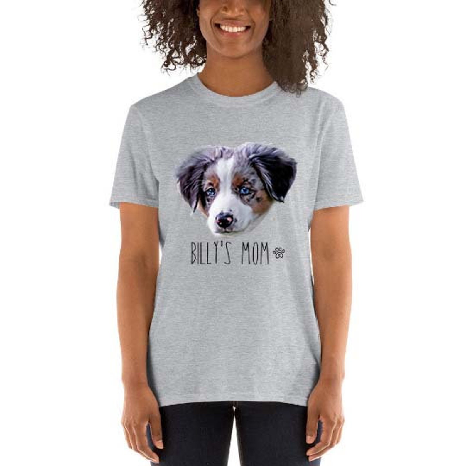Custom Dog Face T-Shirt Personalised Dog T-Shirt Custom Pet | Etsy