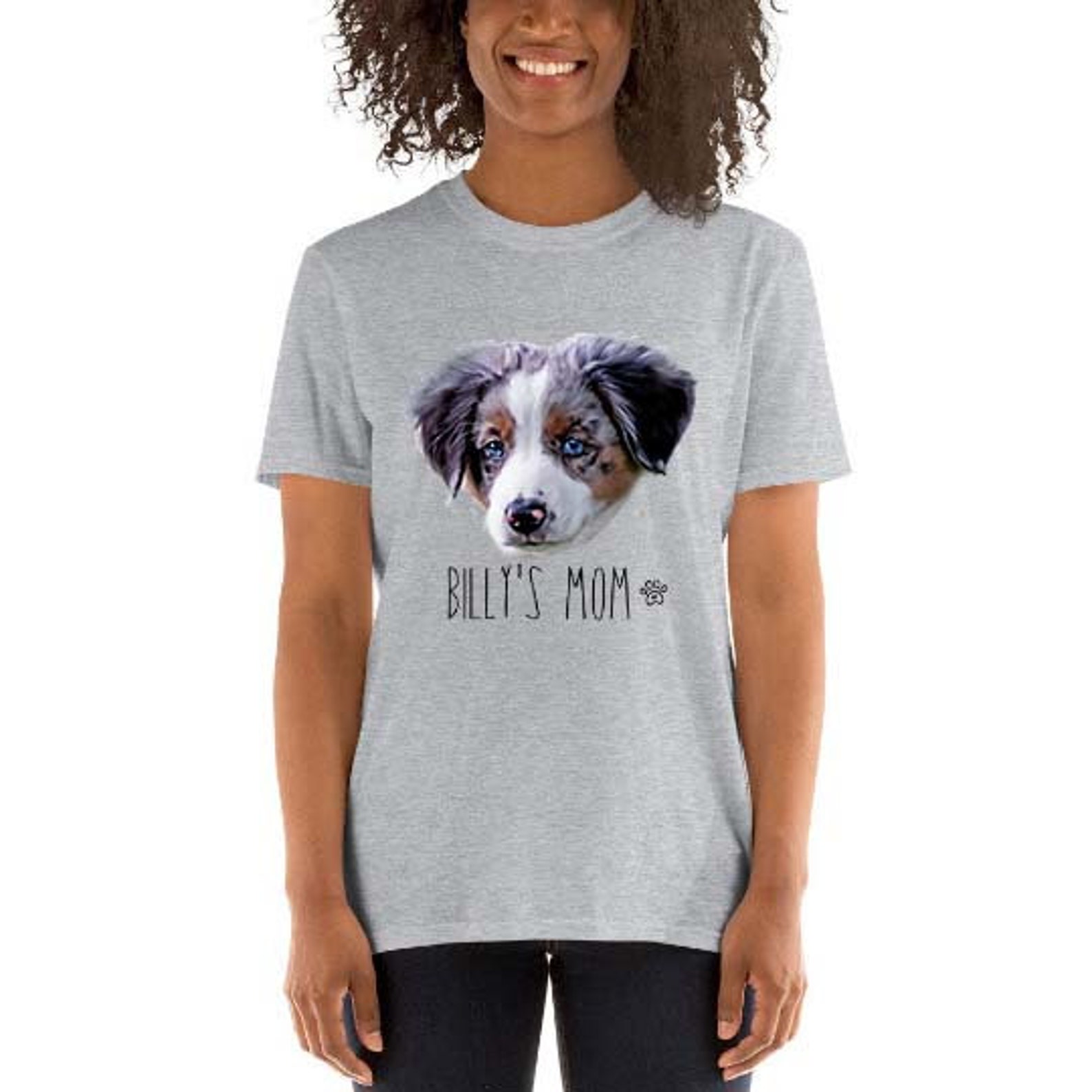 Custom Dog Face TShirt Personalised Dog TShirt Custom Pet Etsy