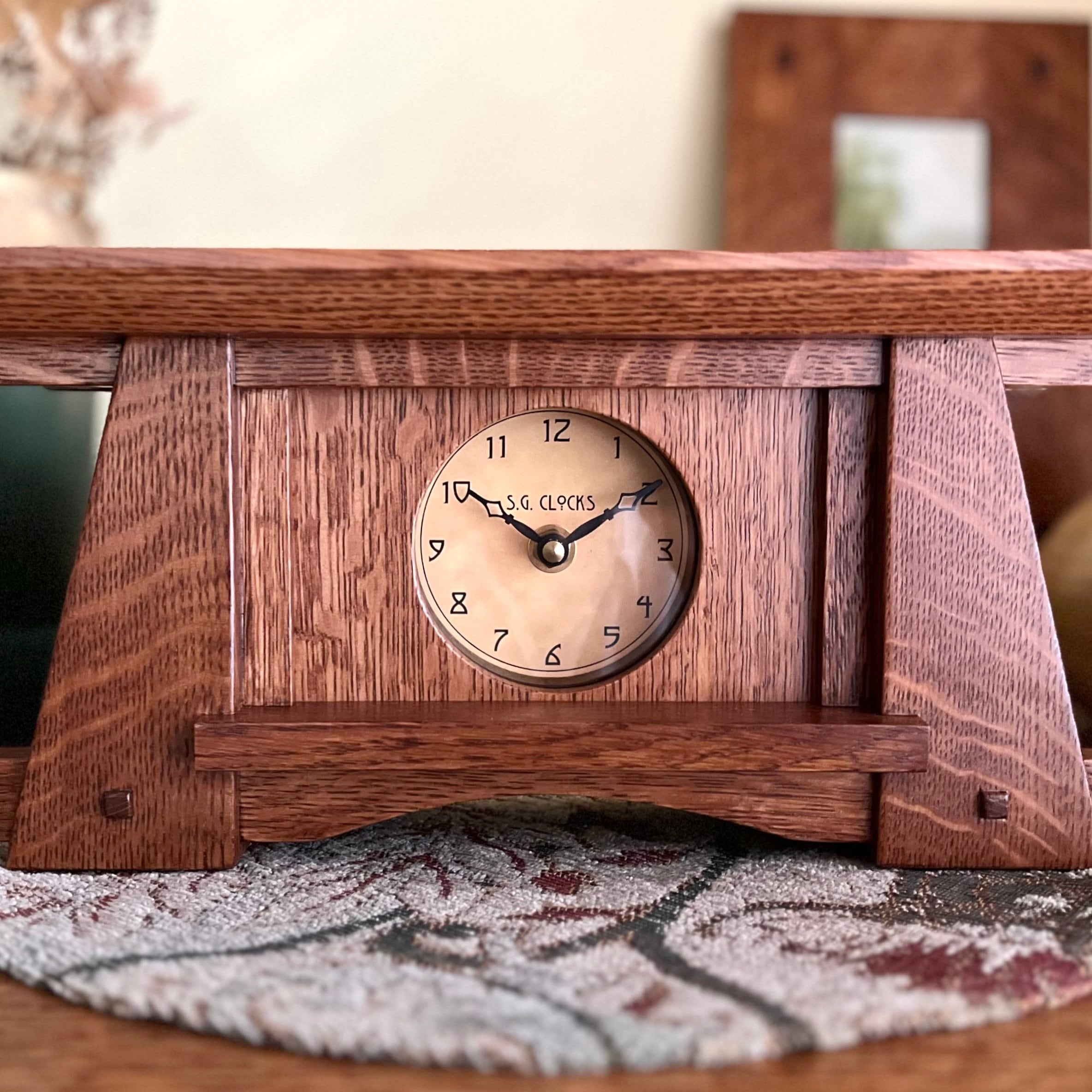 Mission Style Mantel Clock Etsy