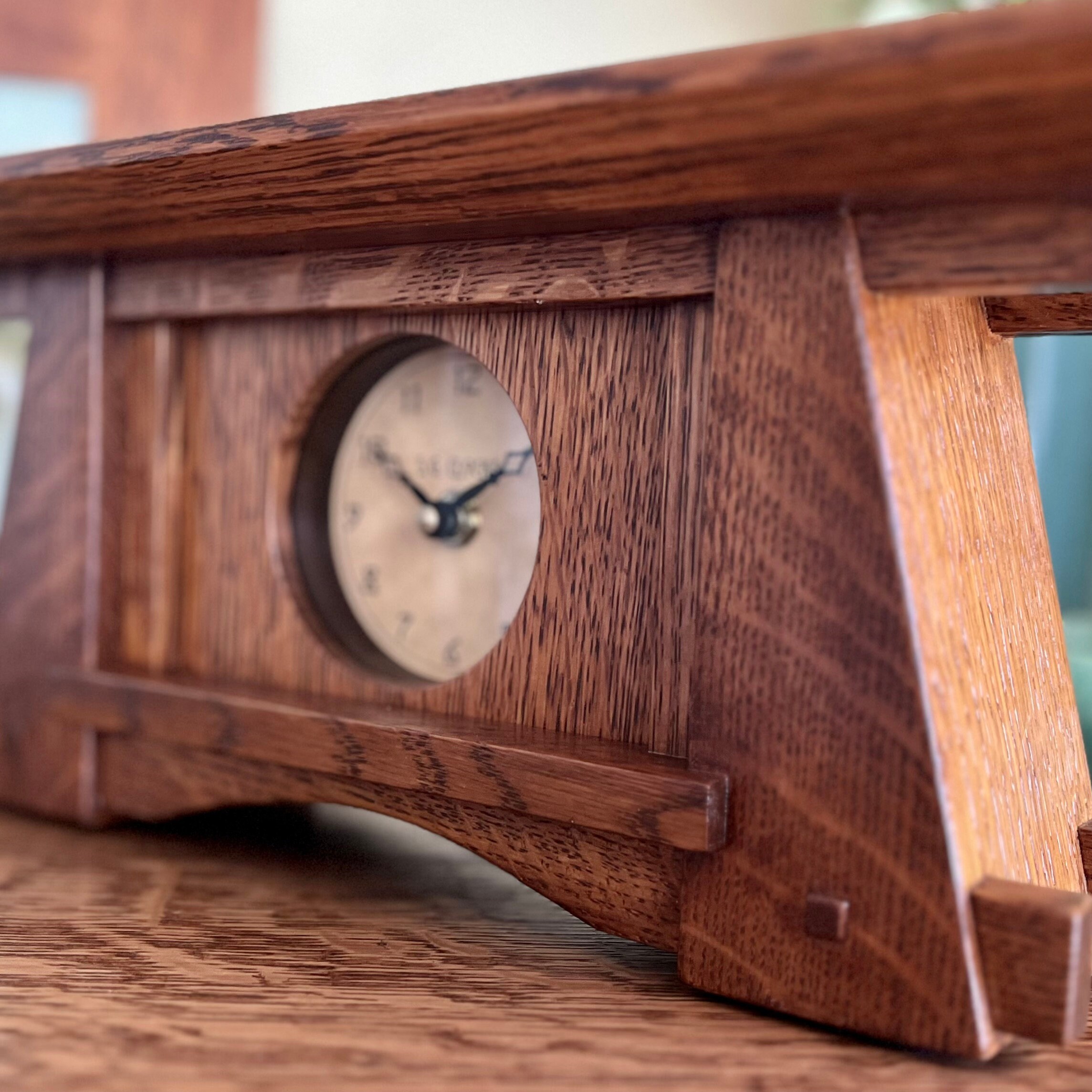 Mission Style Mantel Clock Etsy