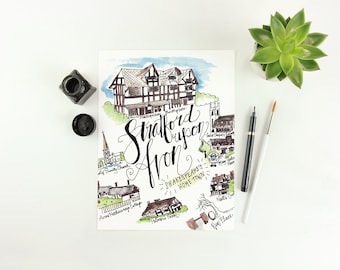 Stratford Upon Avon Illustrated City