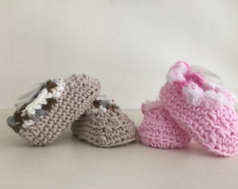 Handmade Crochet Baby Booties