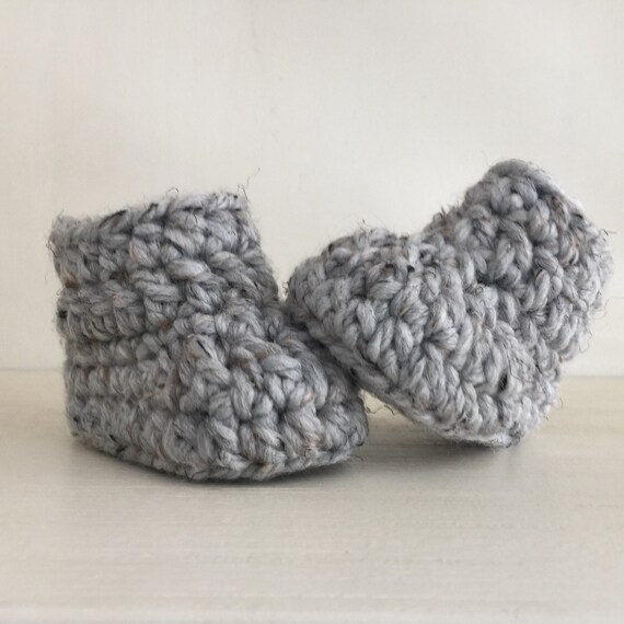 hand crochet baby booties