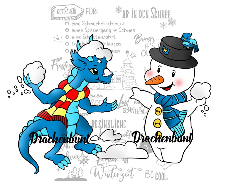 Plotterdatei unisex Plott Winter Plott Junge SVG Schneemann Plott Weihnachten Plott Schneemann Plott Schneeballschlacht Plott Drache