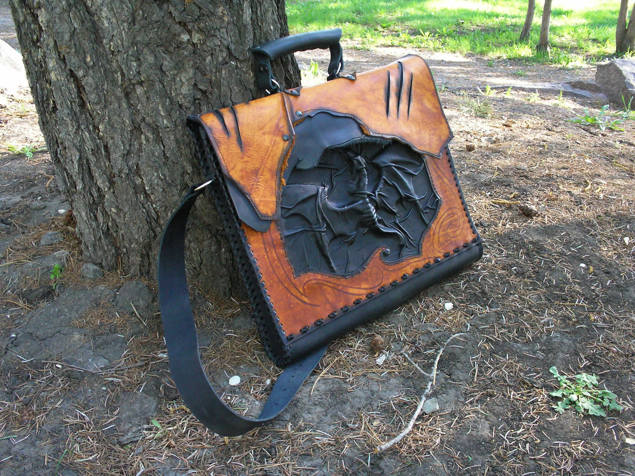 dragon leather bag