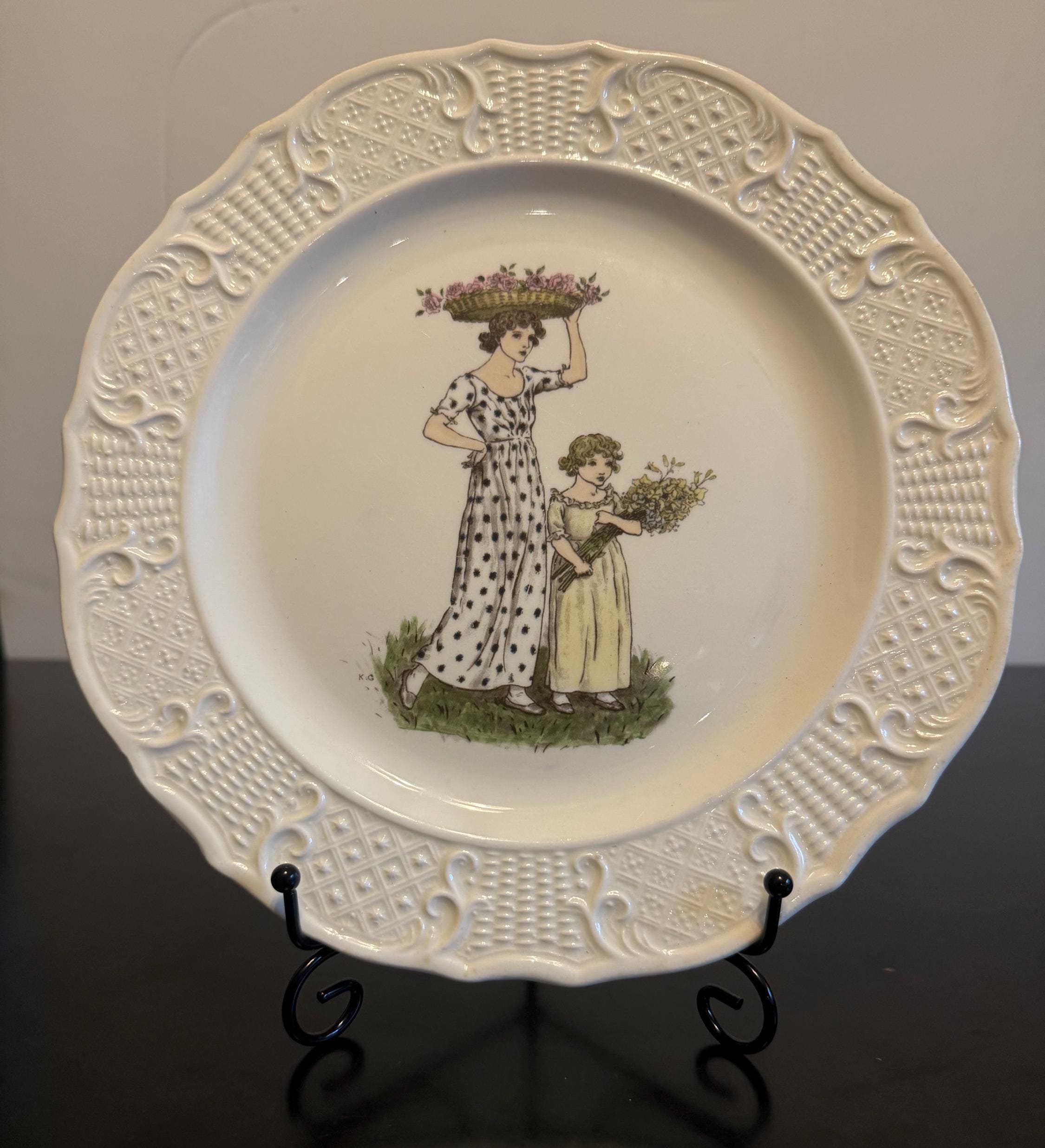 Kate Greenaway Plate - Etsy