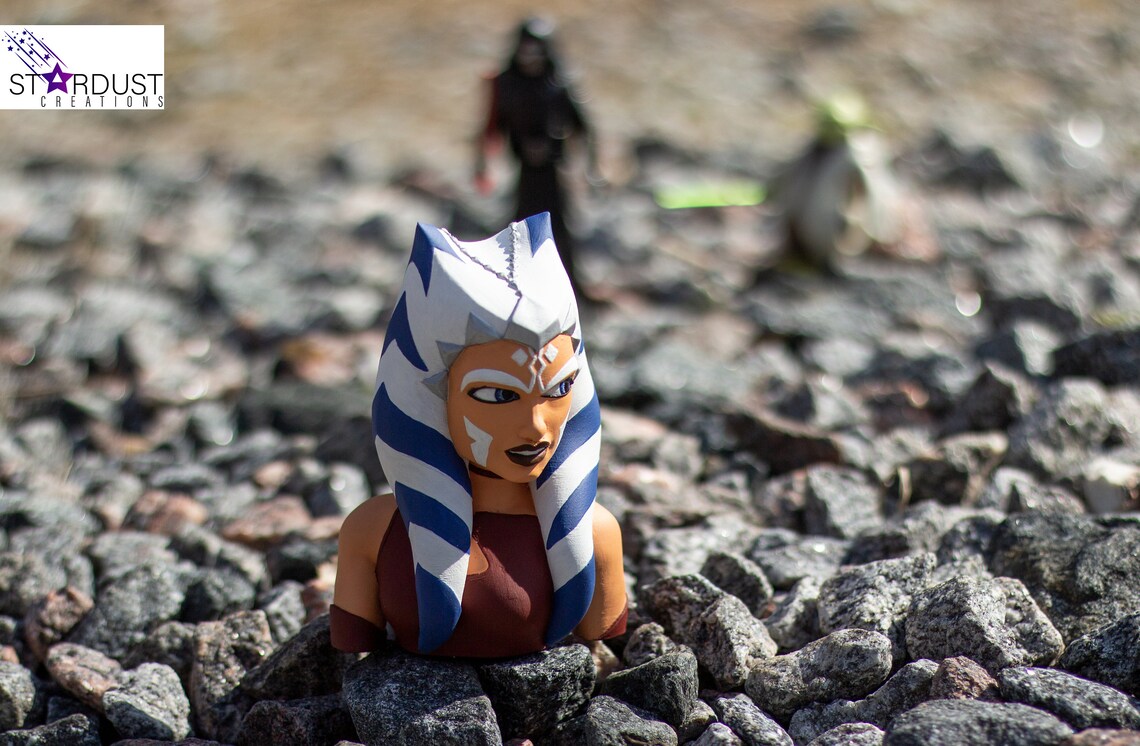 Ahsoka Tano Bust Star Wars 3D Printed Figure Etsy