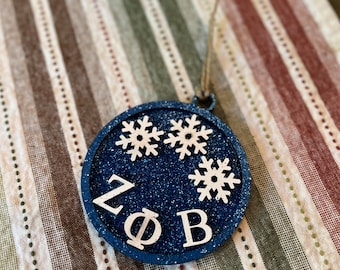 Fraternity and Sorority Inspired Christmas Ornaments