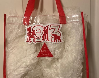 Delta Sigma Theta Inspired tote bag