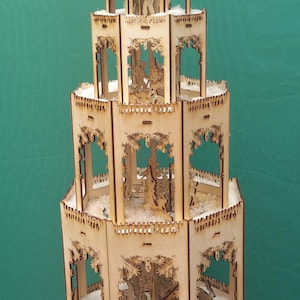 Beautiful German Christmas Pyramid, Weihnachtspyramide, Weihnachts decoration, Traditional Christmas Pyramid