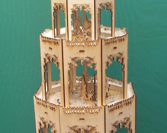 Beautiful German Christmas Pyramid, Weihnachtspyramide, Weihnachts decoration, Traditional Christmas Pyramid