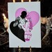 Dom daddy baby girl true love A4 art print valentines gift kink sexy bdsm balaclava club ddlg pet play dom sub erotic 