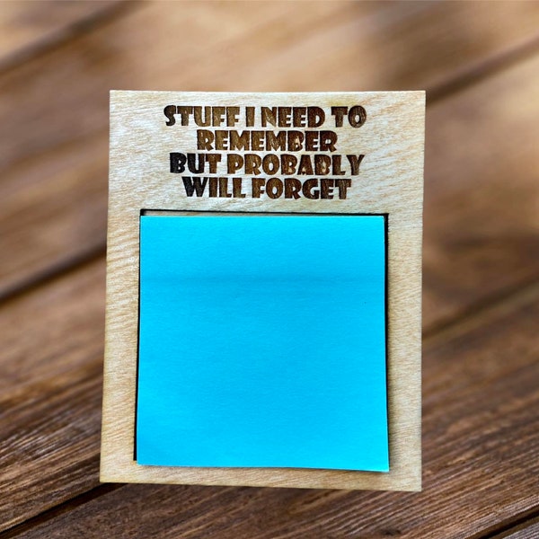 Sticky Note Holder SVG PNG Laser File