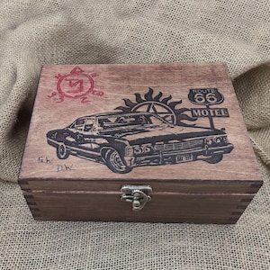 Supernatural inspired wooden box impala