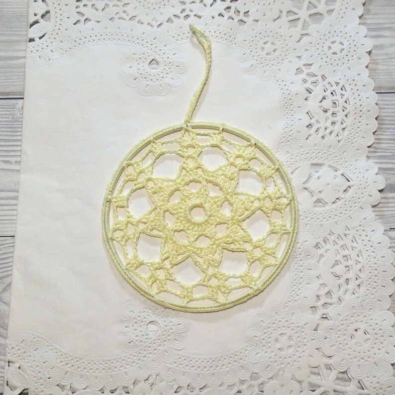 Dreamcatcher Starter Hoop Crochet Doily Dream Catcher DIY Etsy
