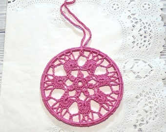 Crochet Doily Dream catcher Dreamcatcher starter hoop DIY projects Pink dreamcatcher Ready to decorate Dreamcatcher supplies Hippie decor