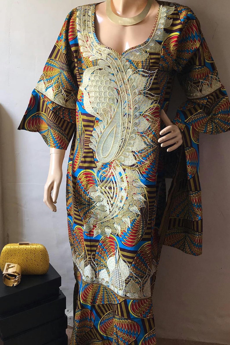 ankara caftan gown