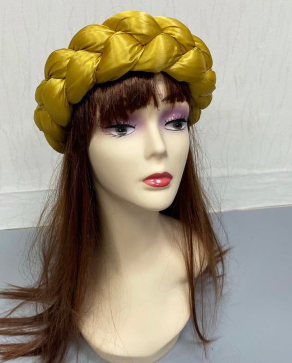 Gold Braided Headpiece/turban A statement piece with a touch of elegance ✨ Our braided  main image 3