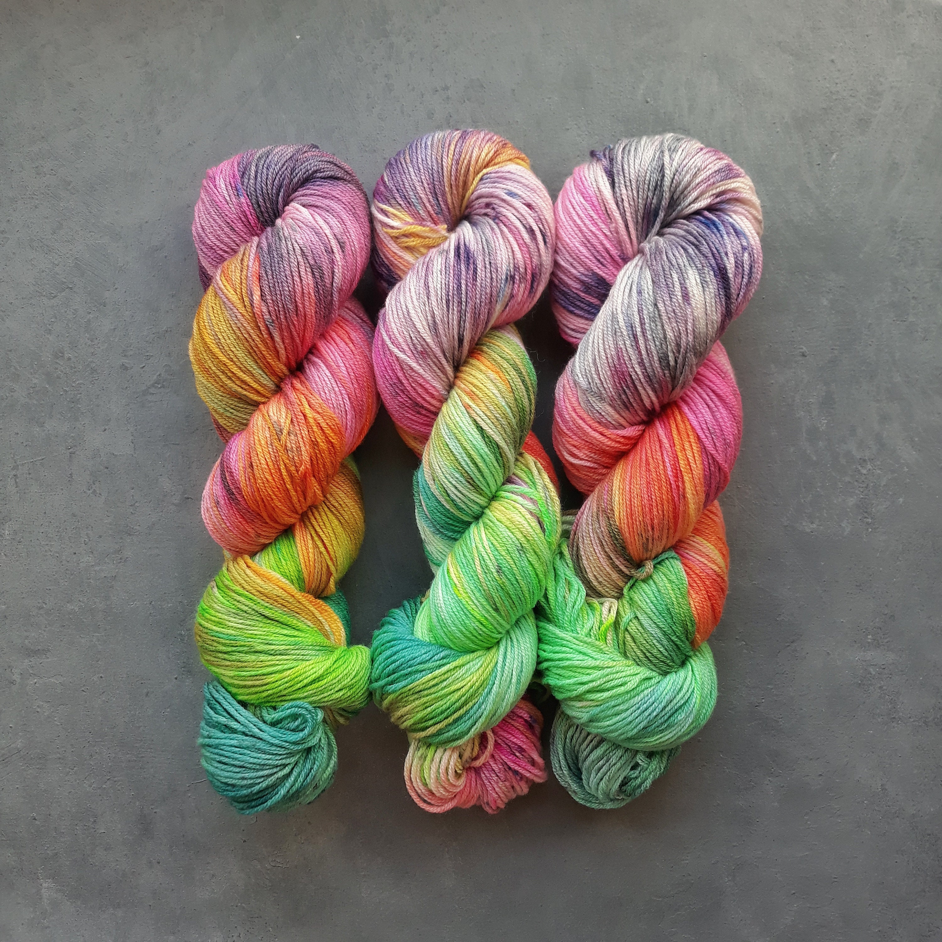 Hand Dyed Yarn/ 100 Merino Wool / Variegated yarn / turquoise Etsy