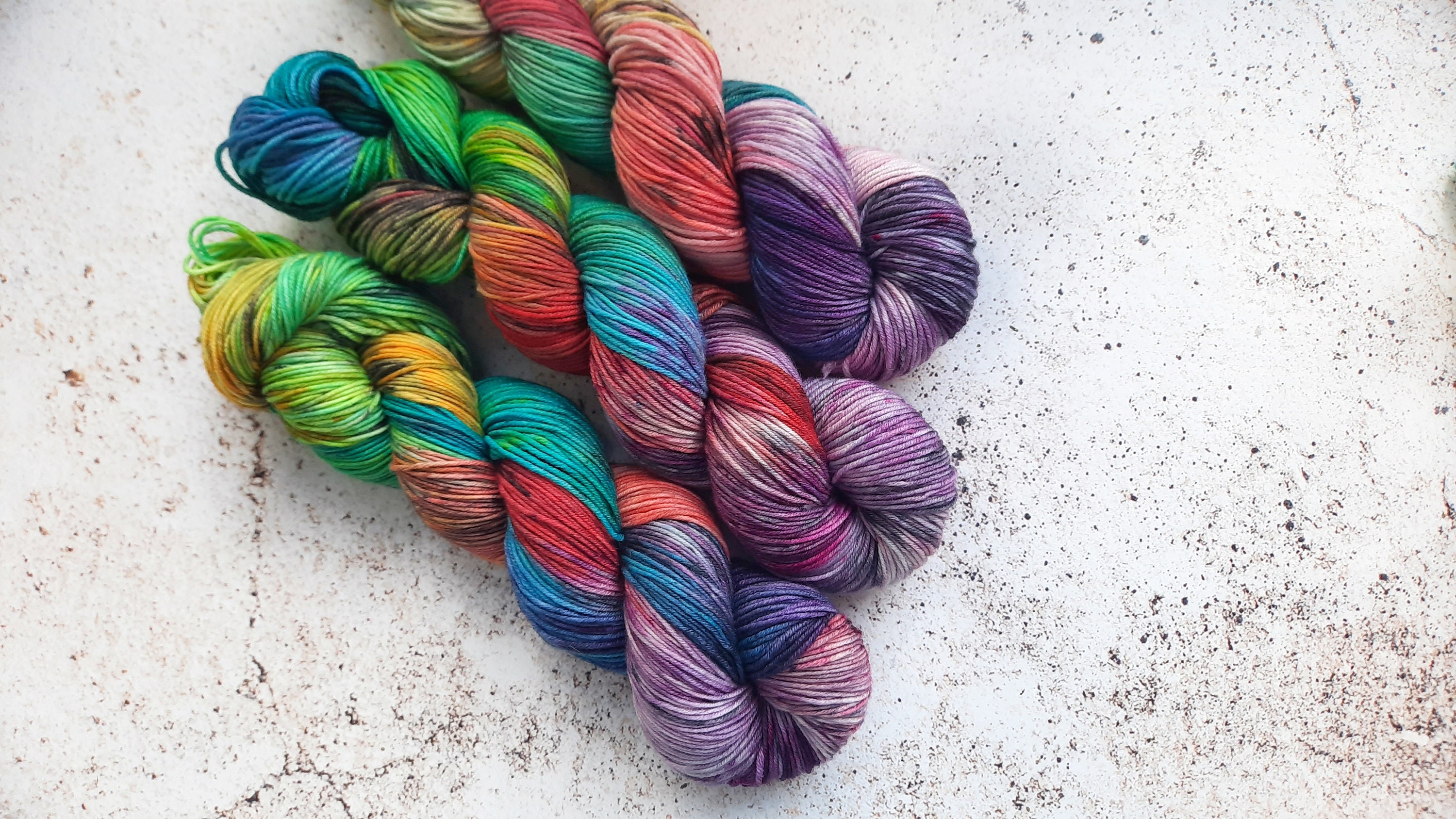 DK weight yarn Hand dyed variegated yarn sport superwash Etsy
