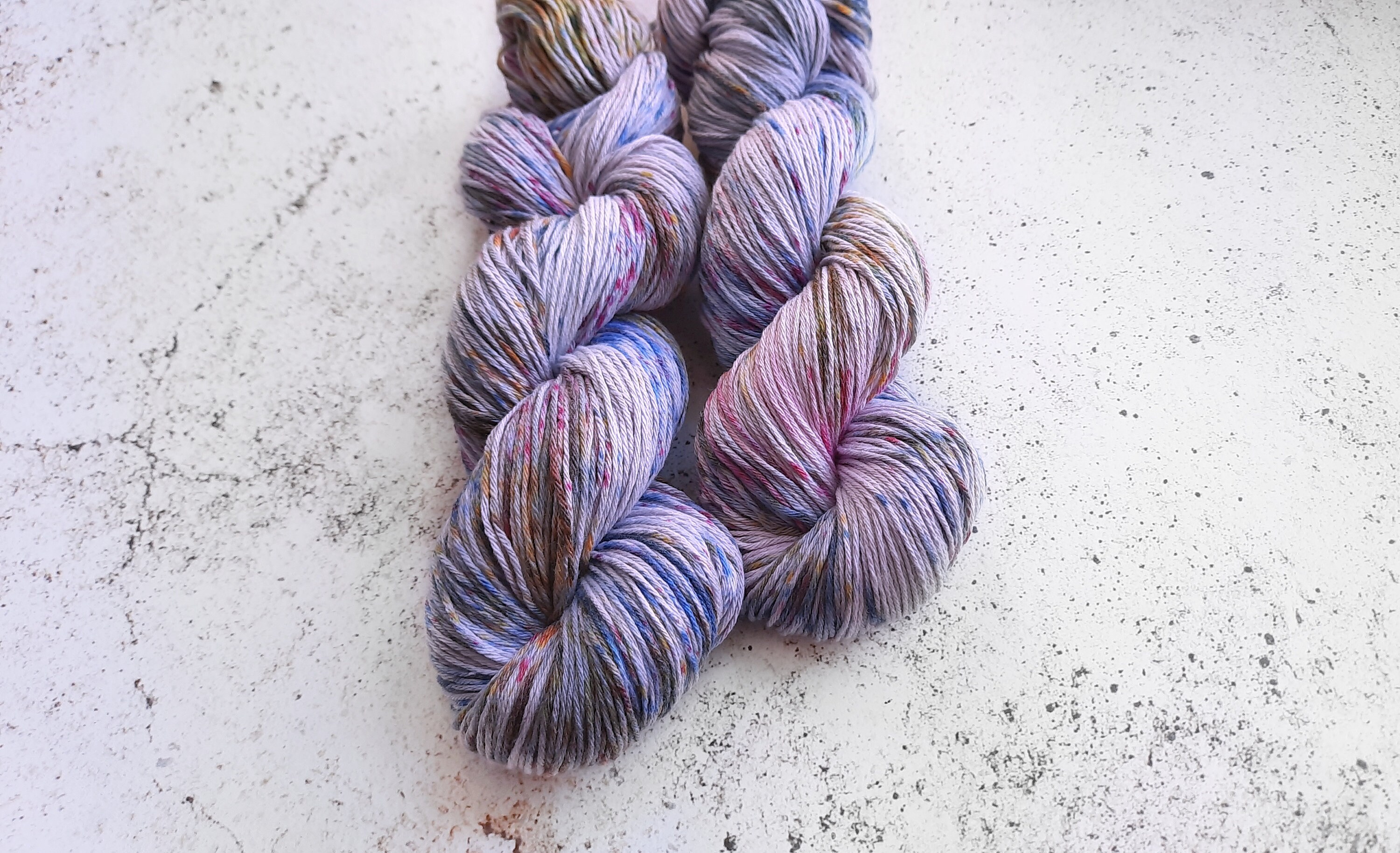 Sport weight cotton yarn Purple yarn with plum pink blue Etsy