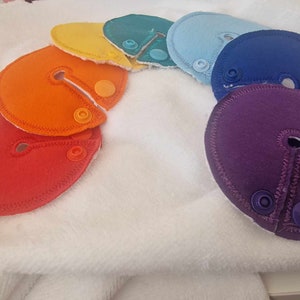 レインボー チュービー パッド セット - G チューブ パッド - ペグ チューブ フィーディング - 胃ボタン - マイク キー ボタン - jpeg - ボタン バディ