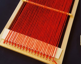 Wooden weaving loom, Frame loom weaving set, Weaving loom kit for beginners, weaving kit handmade