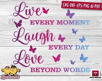 Live Laugh Love Svg Etsy