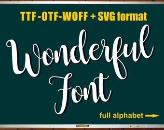Handmade Font Etsy