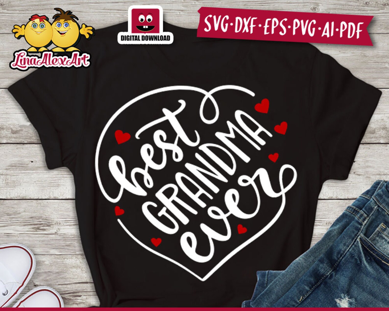 Best grandma ever SVG file dxf grandma t shirt grandma svg  Etsy